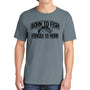 Born To Fish 1717 Black Design Garment-Dyed Cotton Short Sleeve Heavyweight T-Shirt