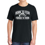 Born To Fish 1717 White Design Garment-Dyed Cotton Short Sleeve Heavyweight T-Shirt