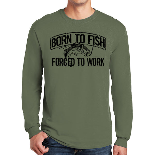 Born To Fish 540 Heavy Cotton Classic Long Sleeve T-Shirt