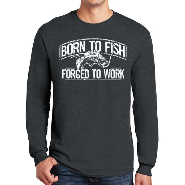 Born To Fish 540 Heavy Cotton Classic Long Sleeve T-Shirt