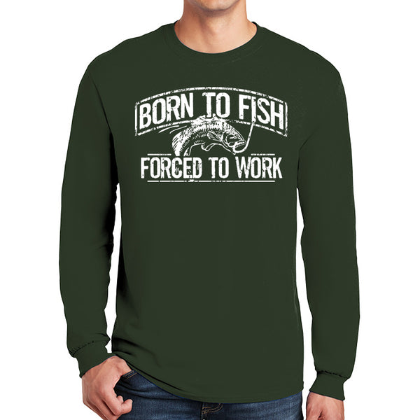 Born To Fish 540 Heavy Cotton Classic Long Sleeve T-Shirt