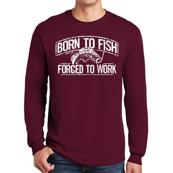 Born To Fish 540 Heavy Cotton Classic Long Sleeve T-Shirt
