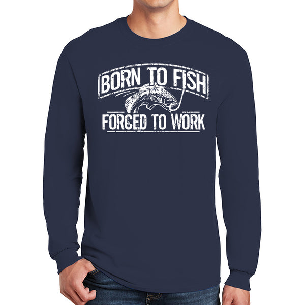 Born To Fish 540 Heavy Cotton Classic Long Sleeve T-Shirt