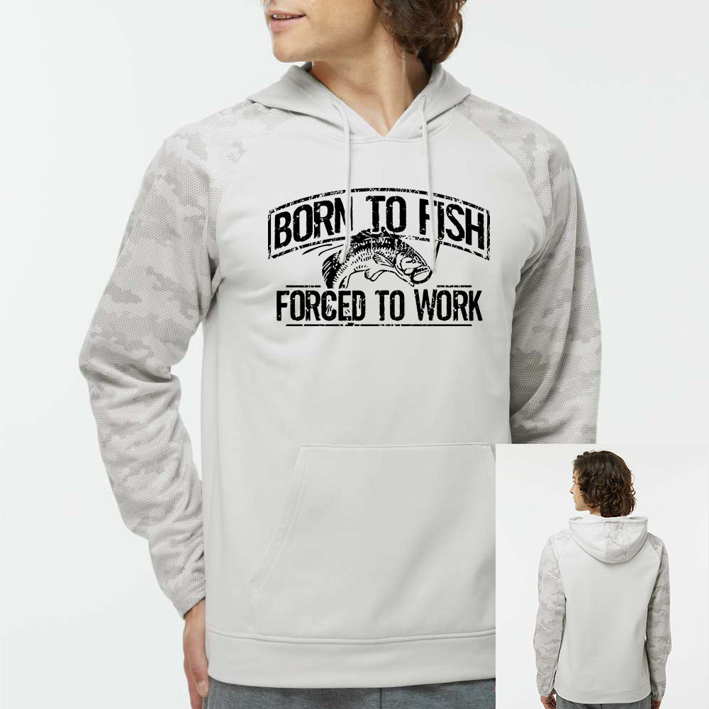 Born To Fish Tahoe 306 Digi Camo Microfiber Fleece Performance Hooded Sweatshirt