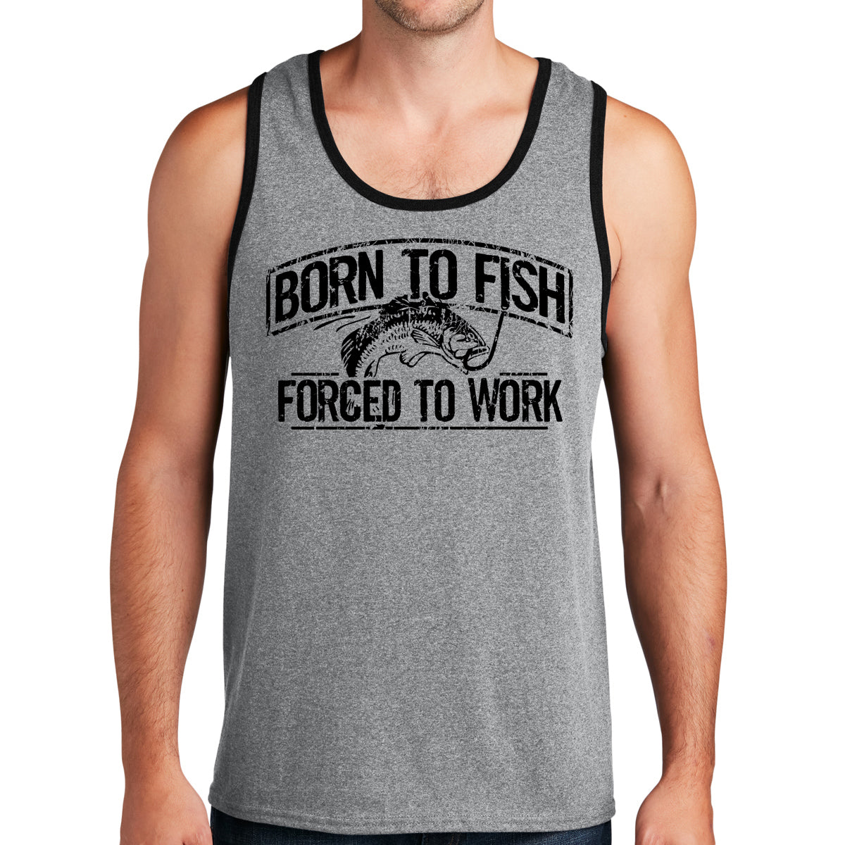 Born To Fish Breathable Durable Classic Fit Men's Tank Top