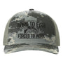 Born To Fish 112PFPB Structured Five-Panel Mid Pro Snapback Adjustable Trucker Cap
