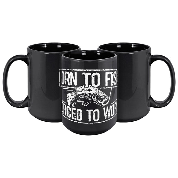 Born To Fish Premium 15 Oz Coffe Mug