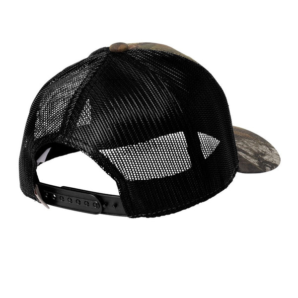 Born To Fish RU900 Embroidered Camo Mid Profile Snapback Adjustable Trucker Cap