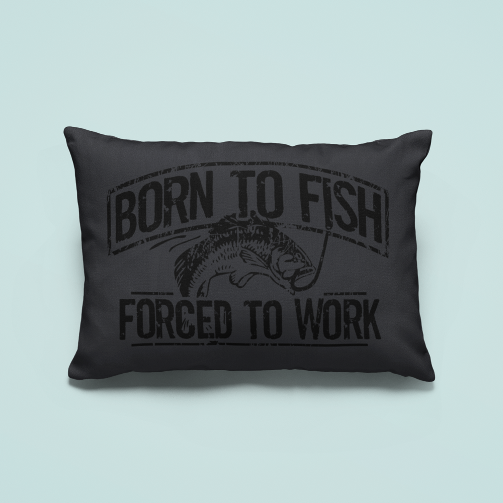 Born To Fish Soft Microfiber Wrinkle and Stain Resistant Pillow Case