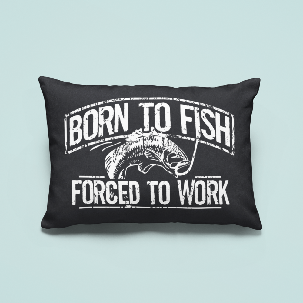 Born To Fish Soft Microfiber Wrinkle and Stain Resistant Pillow Case