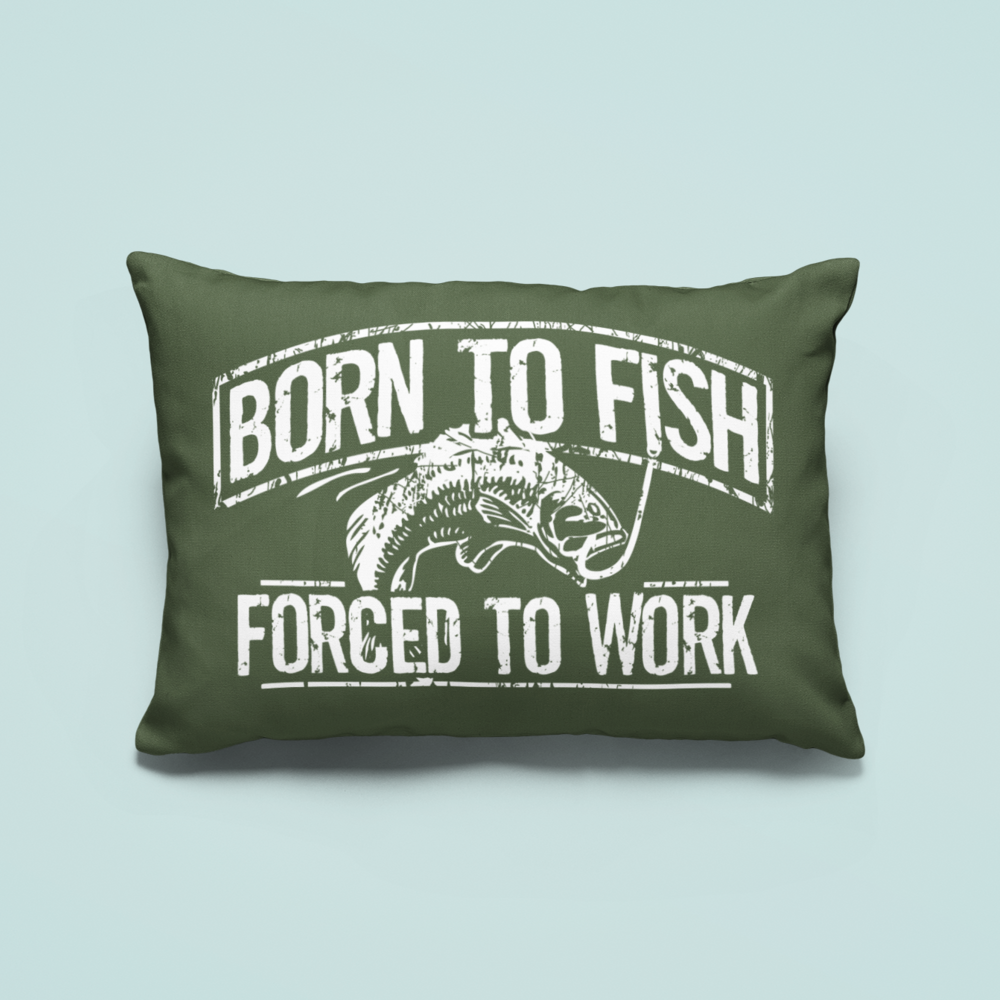 Born To Fish Soft Microfiber Wrinkle and Stain Resistant Pillow Case