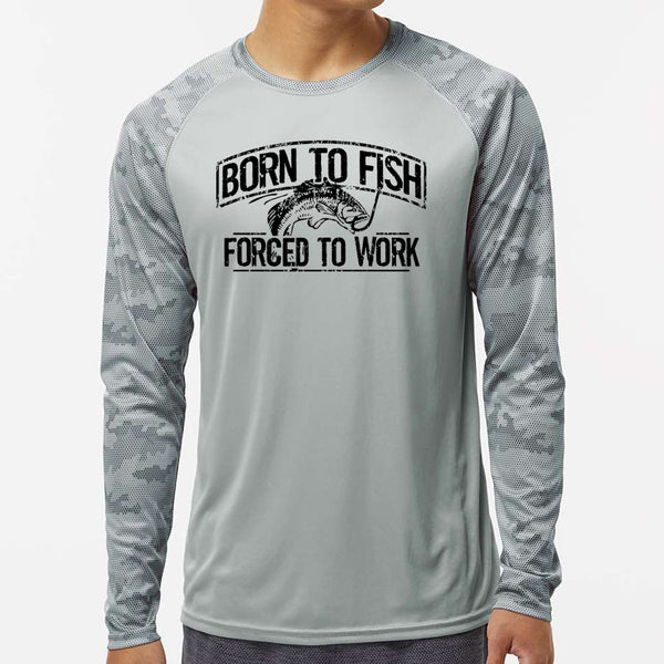 Born To Fish Cayman 216 Microfiber Performance Digi Camo Long Sleeve T-Shirt