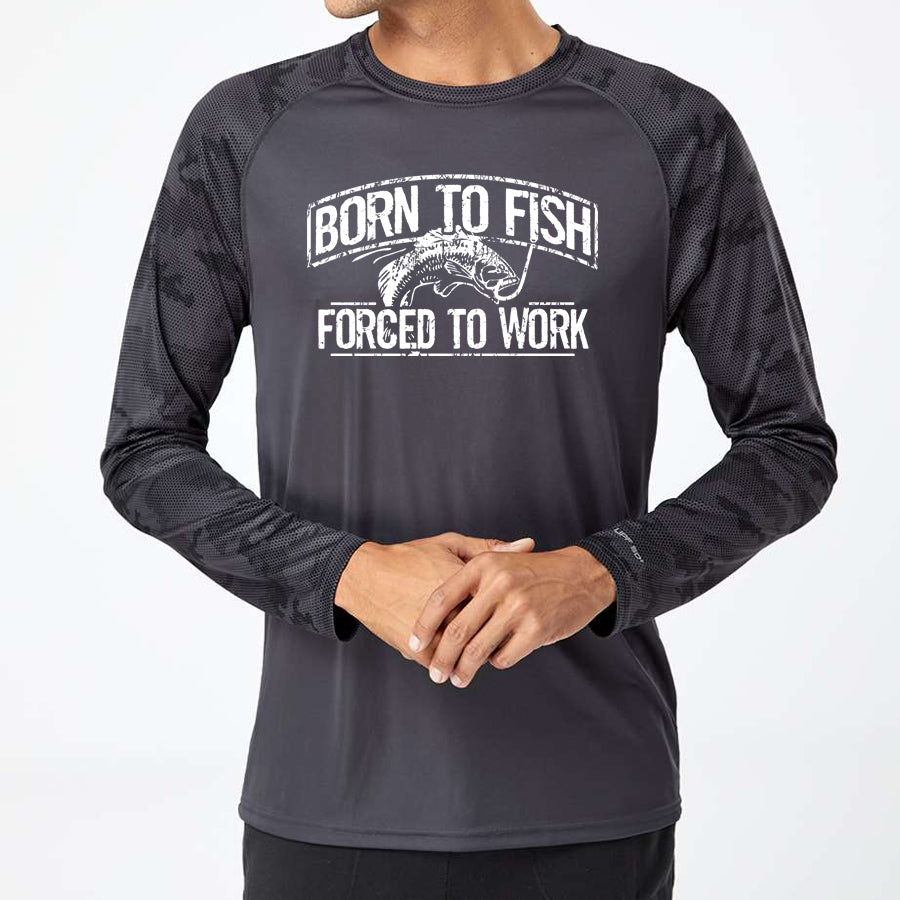 Born To Fish Cayman 216 Microfiber Performance Digi Camo Long Sleeve T-Shirt