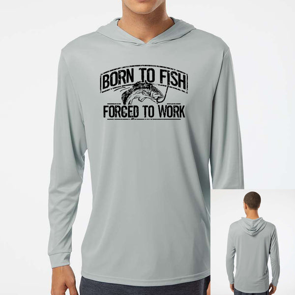 Born To Fish Bahama 220 Microfiber Performance Hooded Long Sleeve T-Shirt