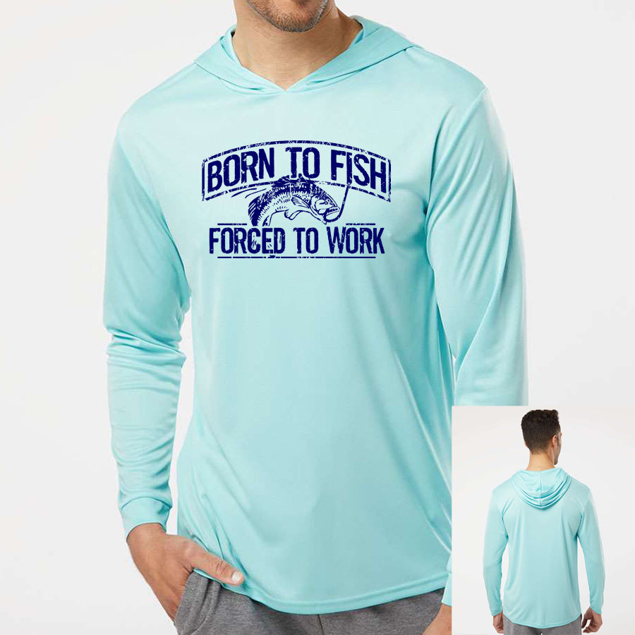 Born To Fish Bahama 220 Microfiber Performance Hooded Long Sleeve T-Shirt