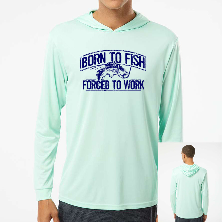 Born To Fish Bahama 220 Microfiber Performance Hooded Long Sleeve T-Shirt