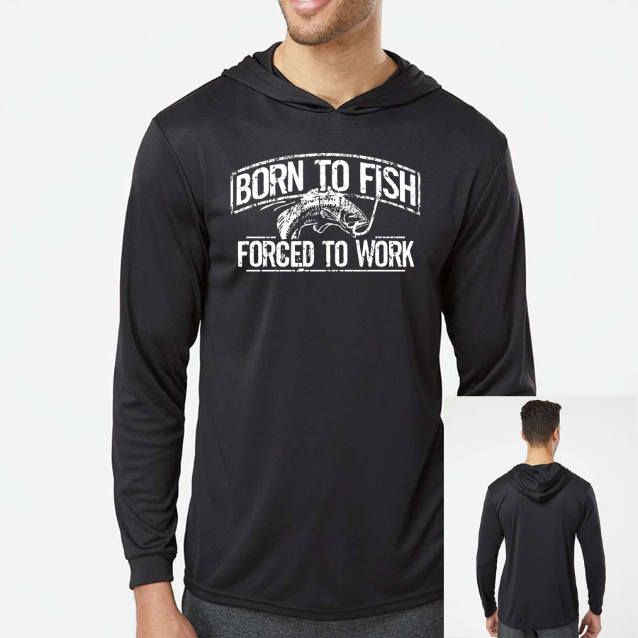 Born To Fish Bahama 220 Microfiber Performance Hooded Long Sleeve T-Shirt