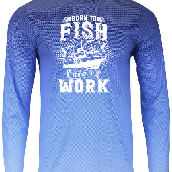 Born To Fish Barbados 225 Microfiber Performance Pin Dot Long Sleeve T-Shirt