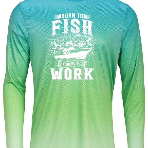 Born To Fish Barbados 225 Microfiber Performance Pin Dot Long Sleeve T-Shirt