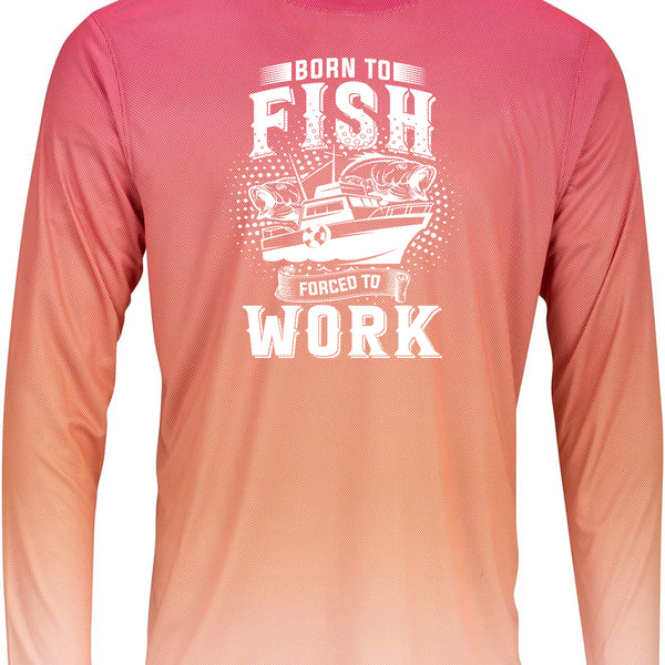 Born To Fish Barbados 225 Microfiber Performance Pin Dot Long Sleeve T-Shirt