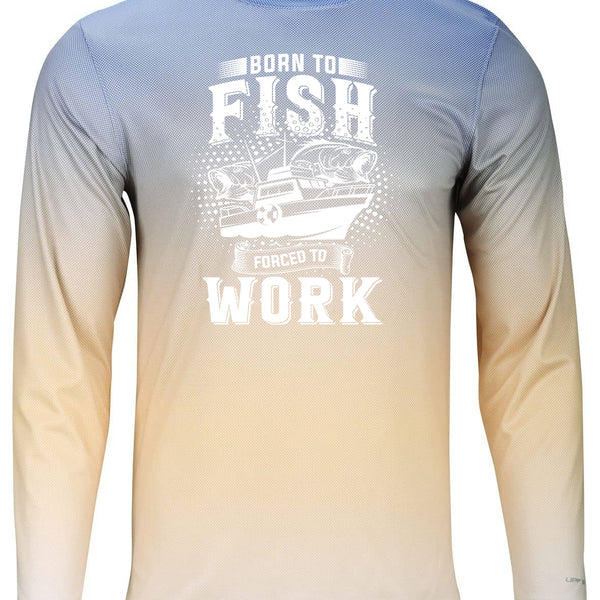 Born To Fish Barbados 225 Microfiber Performance Pin Dot Long Sleeve T-Shirt