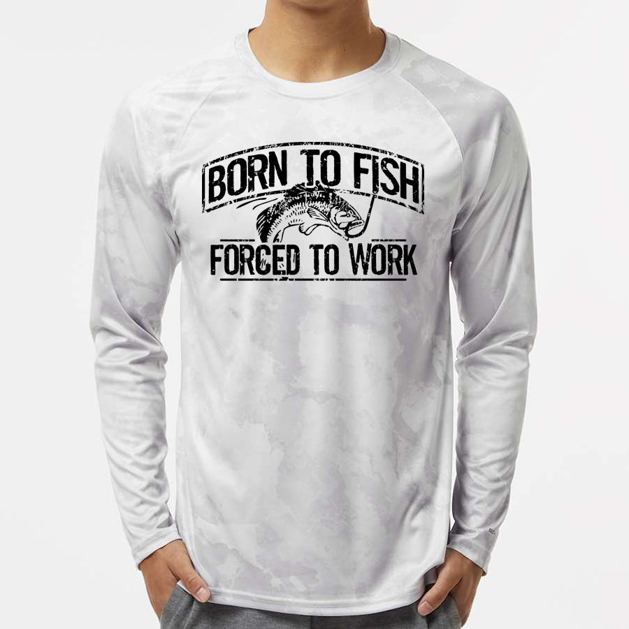 Born To Fish Cabo 228 Microfiber Camo Performance Long Sleeve T-Shirt