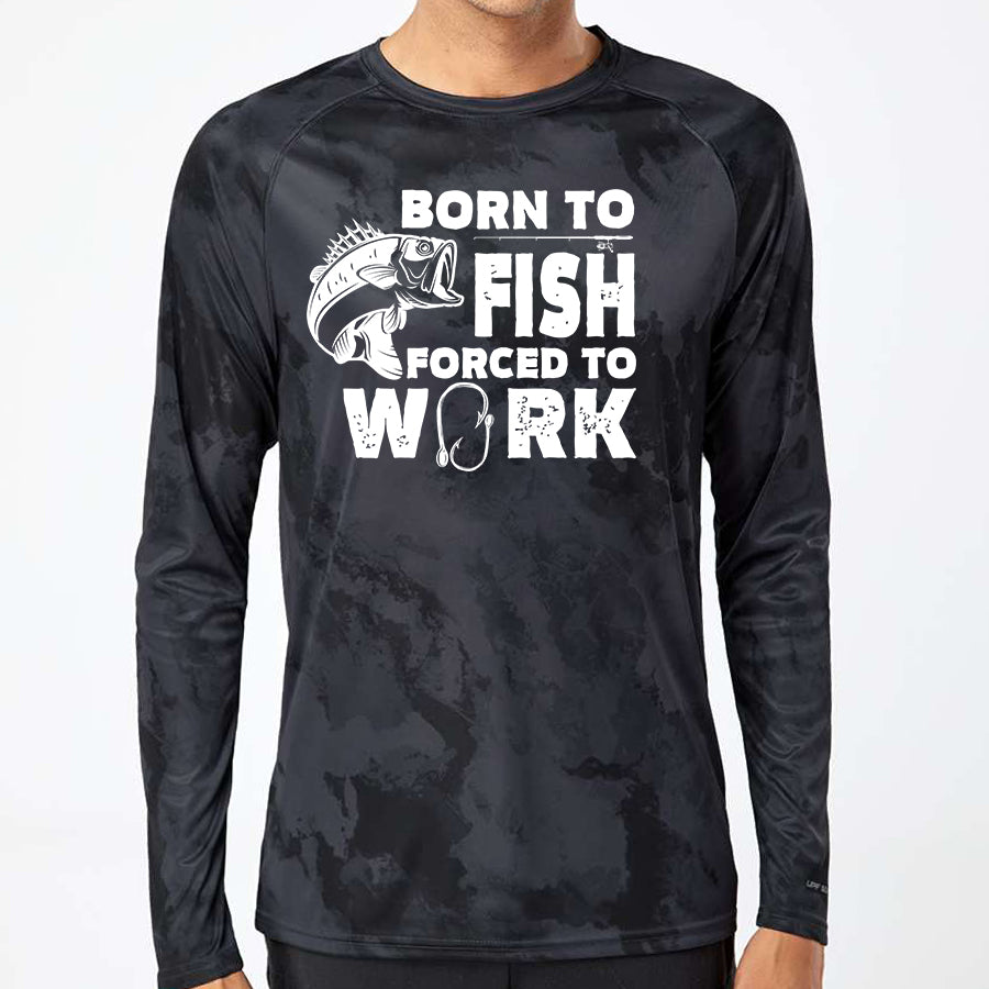 Born To Fish Cabo 228 Microfiber Camo Performance Long Sleeve T-Shirt