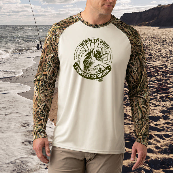 Born To Fish Mossy Oak 236 Microfiber Performance Camo Long Sleeve T-Shirt