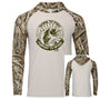 Born To Fish Mossy Oak 241 Performance Hooded Camo Long Sleeve T-Shirt