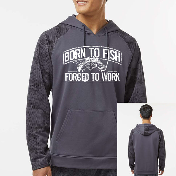 Born To Fish Tahoe 306 Digi Camo Microfiber Fleece Performance Hooded Sweatshirt