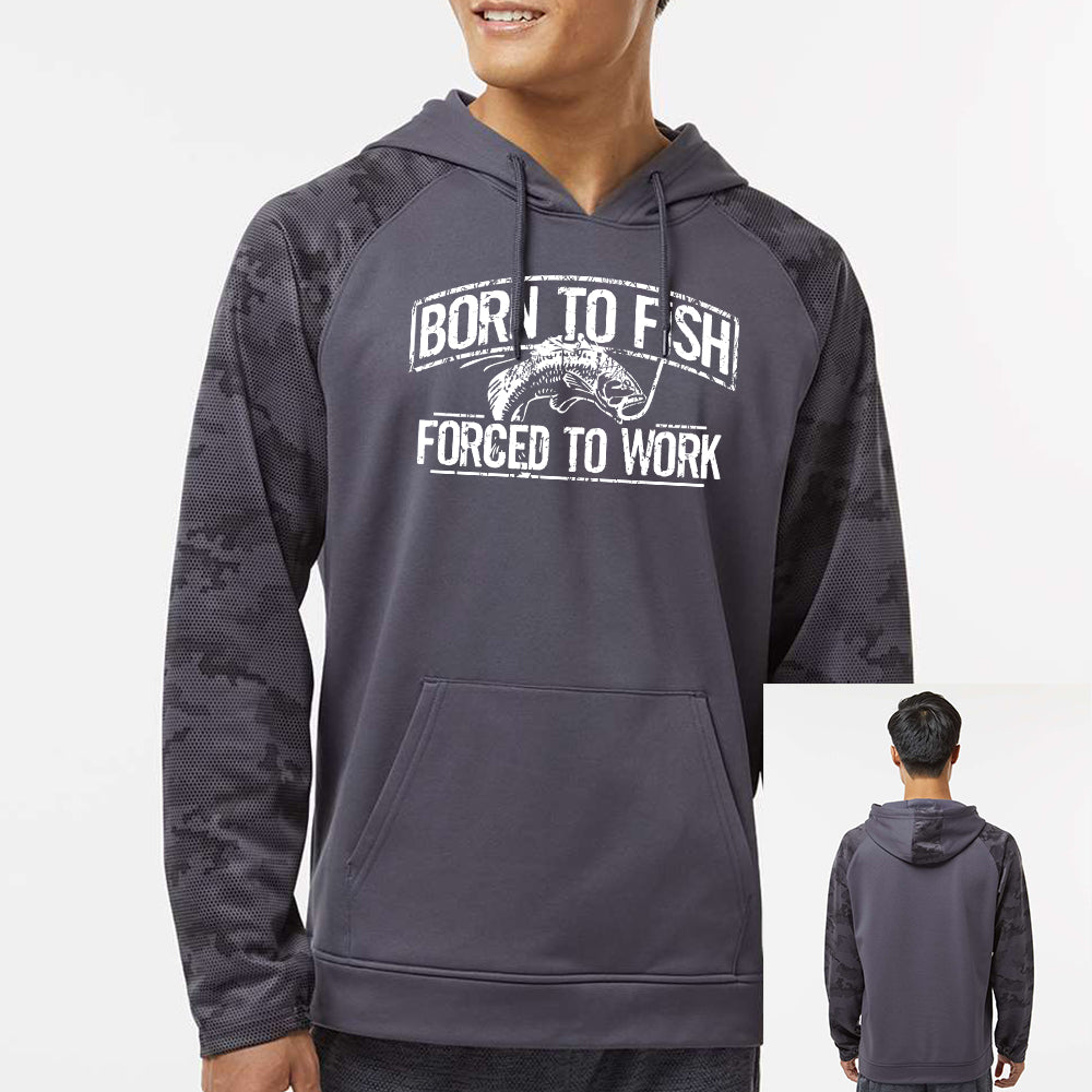 Born To Fish Tahoe 306 Digi Camo Microfiber Fleece Performance Hooded Sweatshirt