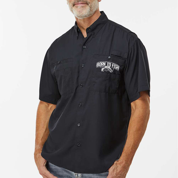 Born To Fish 700 Performance Short Sleeve Fishing Button Down Shirt