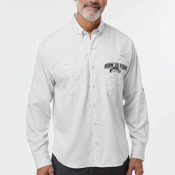 Born To Fish 702 Performance Long Sleeve Fishing Button Down Shirt
