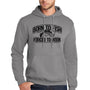 Born To Fish Black Design Fleece Heavy Blend Pullover Hooded Sweatshirt