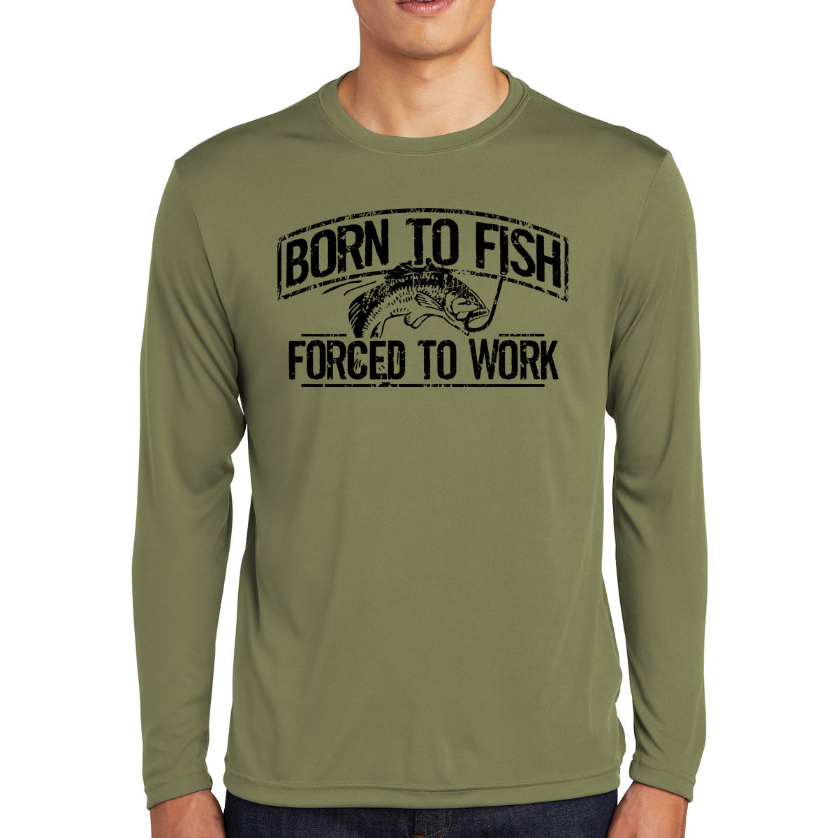 Born To Fish 350LSB Competitor Microfiber Performance Long Sleeve T-Shirt
