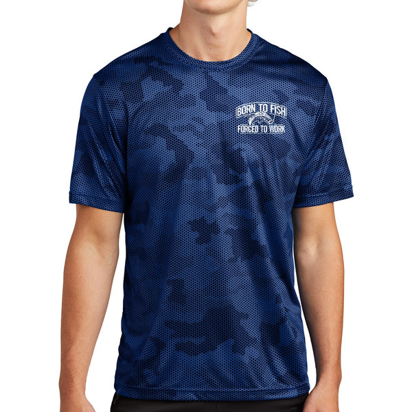 Born To Fish ST370 CamoHex Microfiber Performance Short Sleeve T-Shirt